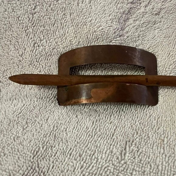 ?Vintage Hammered Copper Hair-Pin
